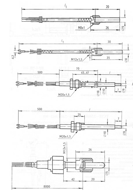 Схема термопреобразователя ТСП-1388, ТСМ 1388
