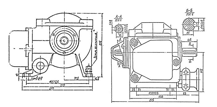 Схема габаритных размеров Реле РНМ-7011