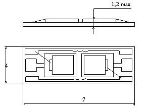  Рис.1. Габаритные размеры фотодиода ФД-313М