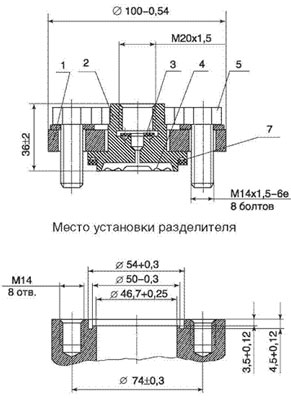 Рис. 4 Разделитель мембранный РМ-5322