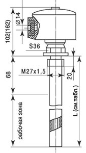 Рис. 6. Общий вид, габаритные и установочные размеры СУС-181Р(Б)