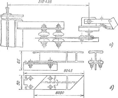 Рис.1. Габаритный чертеж троллейных комплектных устройств АД31Т1