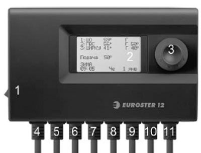 Рис.1. Схема подключения контроллера Euroster 12