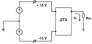 Рис.1 Схема включения датчика тока