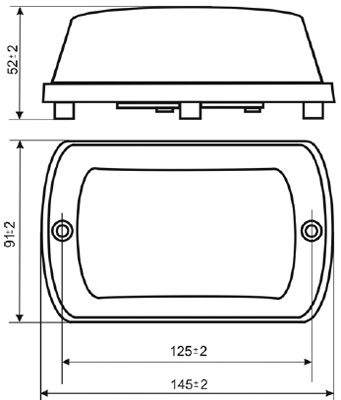Рис.1. Чертеж указателя светового ПЛАЙ 1.1