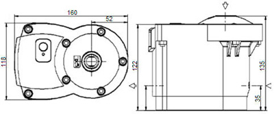 Рис.1. Схема габаритных размеров конденсатоотводчиков АКО-Е «ПРО»