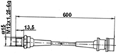 Рис.1. Схема габаритных размеров ЛХ-611М датчик давления
