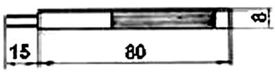 Рис.1. Схема габаритных размеров ТП-025 датчика